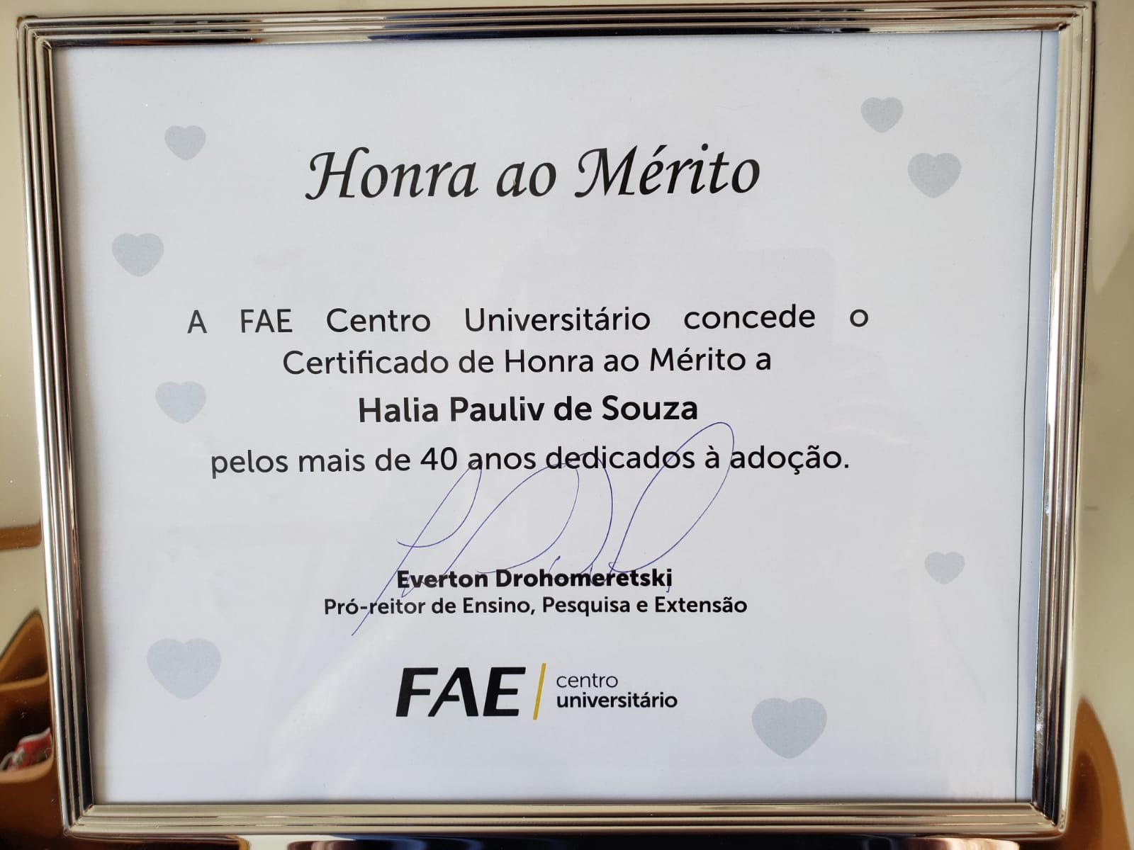 Registro do acervo Adoção Segura